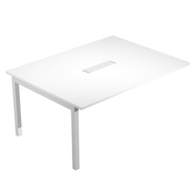 Modulo aggiuntivo per tavolo riunioni Agorà - 6 posti - 160 x 120 x 72,5 cm - bianco