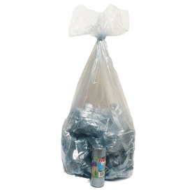 Sacchi - 70 x 110 cm - 110 L - 22 micron - azzurro trasparente - Rolsac- conf. 10 pezzi