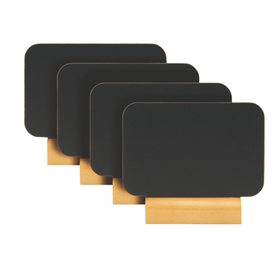 Mini lavagne segnaposto - 7,5 x 9 cm - Securit - set  4 pezzi