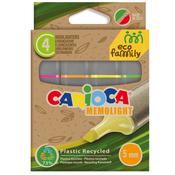 Evidenziatori Memolight Eco Family - colori assortiti - Carioca - scatola 4 pezzi