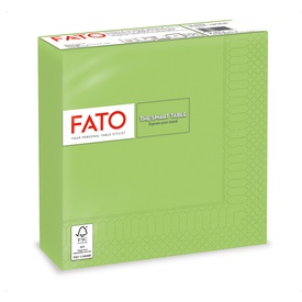 Tovagliolo - carta - 33 x 33 cm - 2 veli - verde mela - Fato - conf. 50pezzi