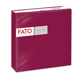 Tovagliolo linea AirLaid - carta - 40 x 40 cm - bordeuax - Fato - conf.50 pezzi