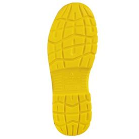 Calzatura di sicurezza Rimini 4 S1P SRC - pelle scamosciata perforata -numero 42 - beige/giallo - Deltaplus
