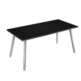 Scrivania Skinny Metal - 160 x 80 x H 74,4 cm - bianco / nero venato