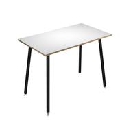 Tavolo alto Skinny Metal - 140 x 80 x H 105 cm - nero / bianco - Artexport