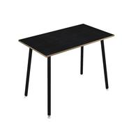 Tavolo alto Skinny Metal - 140 x 80 x H 105 cm - nero / nero venato - Artexport
