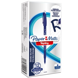 Penna sfera Replay 40° anniversario - inchiostro cancellabile - punta 1mm - blu - Papermate