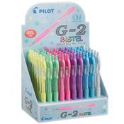 Roller gel scatto G-2 - 0,7 mm - colori assortiti pastel - Pilot - Display 60 pezzi