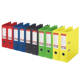 Registratore a leva - CO2 neutral - A4 - dorso 75 mm - colori assortiti- Esselte