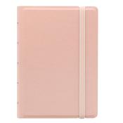 Notebook Pocket - con elastico - copertina similpelle - 144 x 105 mm - 56 pagine - a righe - pesca - Filofax
