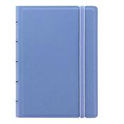 Notebook Pocket - con elastico - copertina similpelle - 144 x 105 mm - 56 pagine - a righe - blu pastello - Filofax