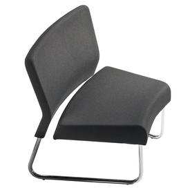 Modulo curva interna - divanetto Slastic SLS - senza braccioli - nero -Unisit