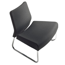 Modulo curva esterna - divanetto Slastic SLL - senza braccioli - nero -Unisit