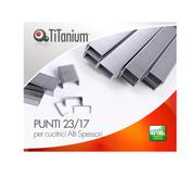 Punti metallici 23/17 - TiTanium - conf. 1000 pezzi C20140