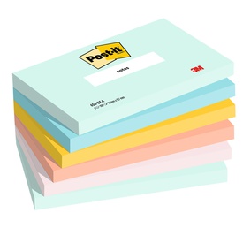 Blocco Post-it - 655-BEA - 76 x 127 mm - colori Beachside - 100 fogli -Post-it - conf. 6 pezzi