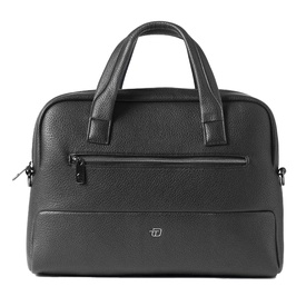 Borsa slim Gate Trended - con manici - 41 x 30 x 7 cm - ecopelle - nero- InTempo