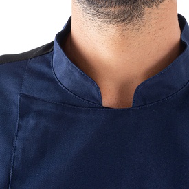 Giacca cuoco Raul - da uomo - manica lunga - taglia XXL - blu - Giblor's