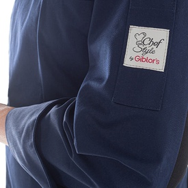 Giacca cuoco Raul - da uomo - manica lunga - taglia XXL - blu - Giblor's