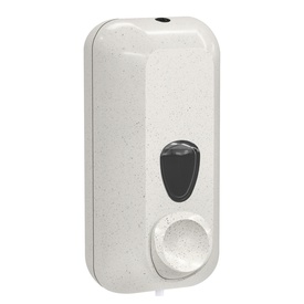 Dispenser per sapone liquido Woodplastic - 228 x 90 x 102 mm - capacità0,55 L - bianco - Mar Plast