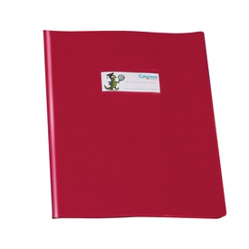Copriquaderno coprente GreenLine - c/alette - A5 - lucido - PVC - rosso- Ri.Plast