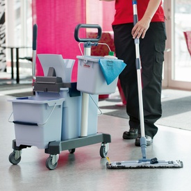 Carrello per pulizie UltraSpeed Pro Doppio - con barra - 33 L - 62 x 38x 85 cm - Vileda