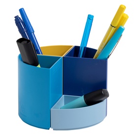 Portapenne modulare The Quarter Bee Blue - 12 x 12 x 8,3 cm - multicolore - Exacompta