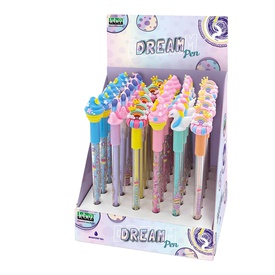 Box penne cancellabili - 4 expo da banco - fantasie assortite - Lebez -conf. 144 pezzi