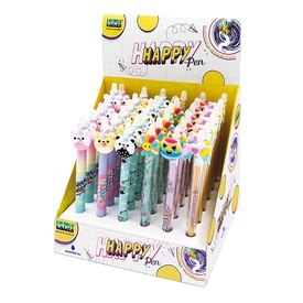 Box penne cancellabili - 4 expo da banco - fantasie assortite - Lebez -conf. 144 pezzi