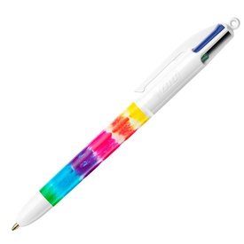 Penna a sfera 4 Colors Decor - fantasie assortite - Bic - expo 30 pezzi