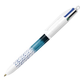 Penna a sfera 4 Colors Decor - fantasie assortite - Bic - expo 30 pezzi