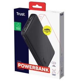 Powerbank Primo - compatto - da 15.000 mAh - nero - Trust