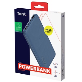 Powerbank Primo - ultrasottile - da 10.000 mAh - blu - Trust