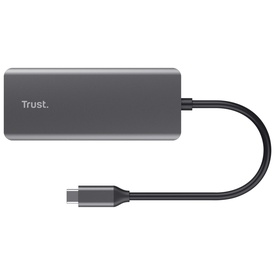 Adattatore multiporta Dalyx - USB-C 6 in 1 - alluminio - argento - Trust