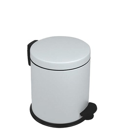 Pattumiera a pedale New Bin Basic - 5 L - metallo verniciato - bianco -Medial International