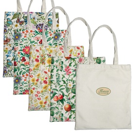 Shopper Nature Flowers - 42x38,5 cm - eco cotone - fantasie assortite -Pigna