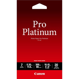 Canon - Carta fotografica PT-101 Pro Platinum - 4 x 6 " - 20 Fogli - 2768B013