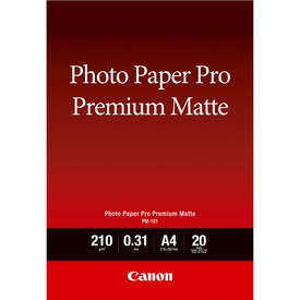 Canon - Carta fotografica Premium Matte PM-101 - A4 - 20 Fogli - 8657B005