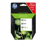 HP 301 INK CARTRIDGE 3-PACK