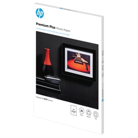 Hp - Confezione da 20 fogli carta originale fotografica HP Premium Plus- semi-lucida - A4/210 - CR673A