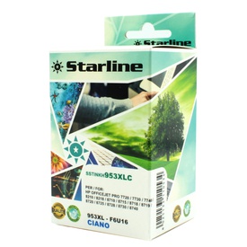 Starline - Cartuccia ink Compatibile - per HP 953XL - Ciano - HPF6U16AE- 953XL  26ml