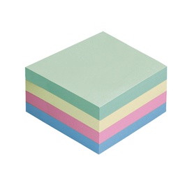 Biglietti adesivi Cubo - assortito tenue - 75 x 75mm - 70gr - 400 fogli- Starline