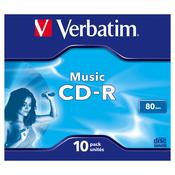 Verbatim - Scatola 10 CD-R Music Live It! serigrafato - colorato - 43365 - 80min
