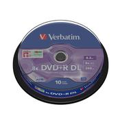 Verbatim - Scatola 10 DVD+R Dual Layer - serigrafato Spindle - 43666 - 8,5GB