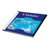 Verbatim - Scatola 200 CD-R DataLife Single Pack - slim case - serigrafato - 1x-48x - 43347 - 700MB